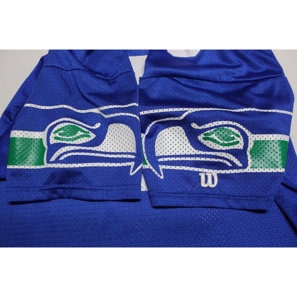 Wilson Team‎ NFL men's vintage 90s Seahawks #3 Mirer jersey XL - Picture 9 of 15